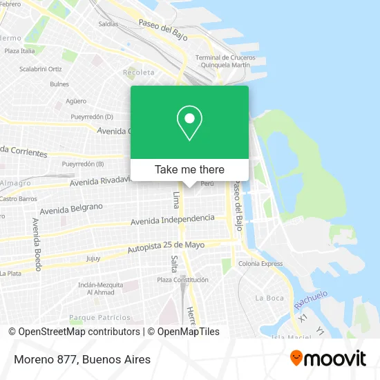 Moreno 877 map