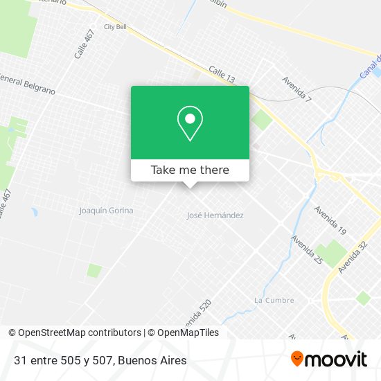 Mapa de 31 entre 505 y 507