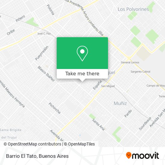 Barrio El Tato map