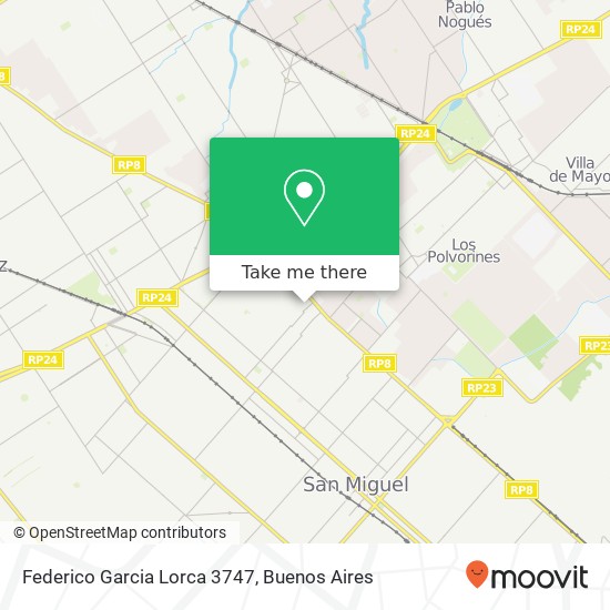 Federico Garcia Lorca 3747 map