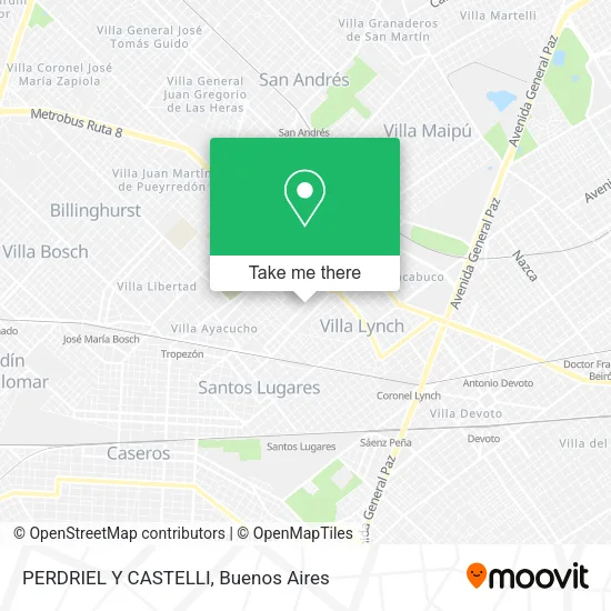 Mapa de PERDRIEL Y CASTELLI