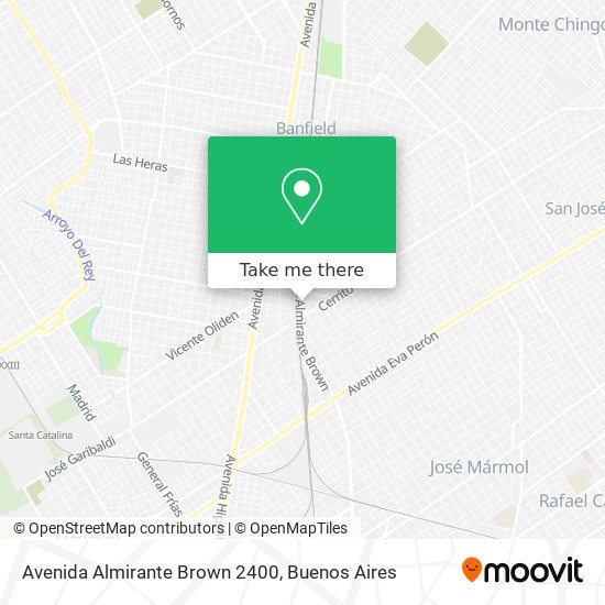 Mapa de Avenida Almirante Brown 2400