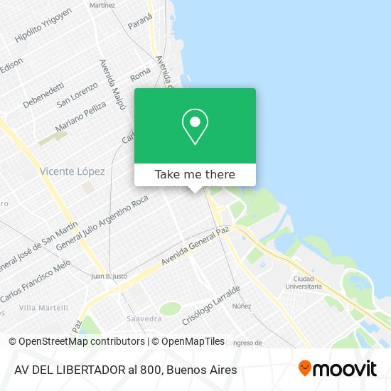 AV DEL LIBERTADOR al 800 map