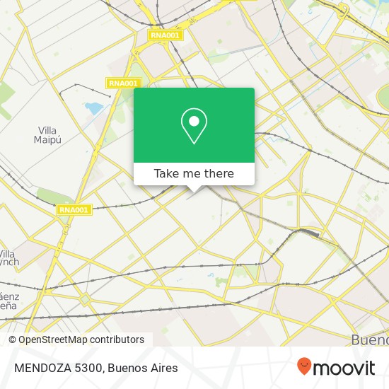 MENDOZA 5300 map