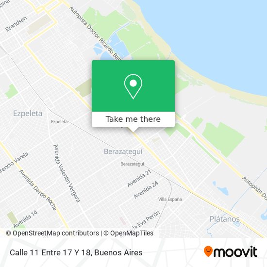 Calle 11 Entre 17 Y 18 map
