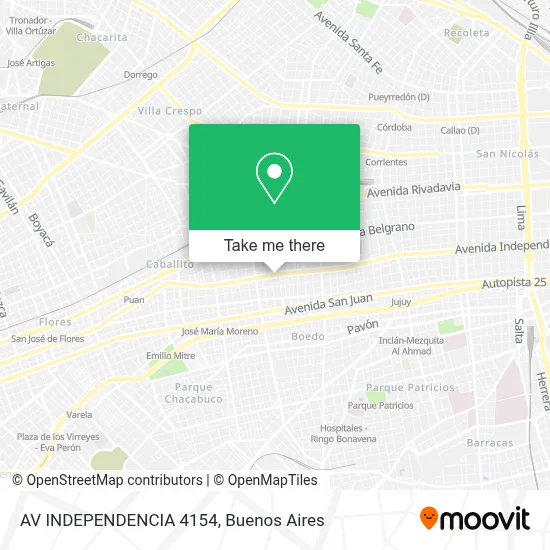 AV  INDEPENDENCIA 4154 map
