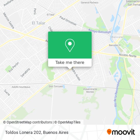 Toldos Lonera 202 map