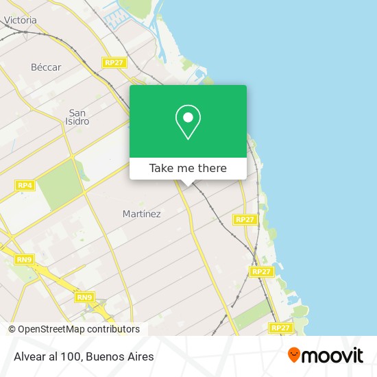 Alvear al 100 map