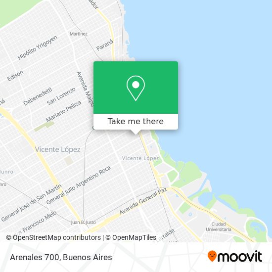 Arenales 700 map