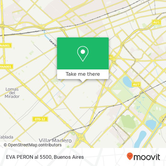 EVA PERON al 5500 map