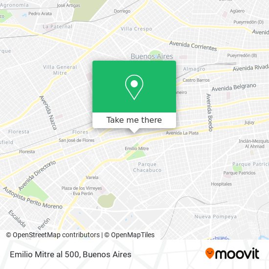 Mapa de Emilio Mitre al 500