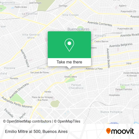 Emilio Mitre al 500 map