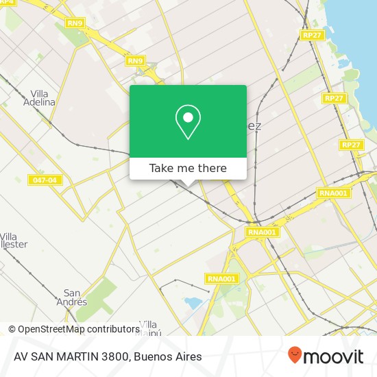 AV  SAN MARTIN 3800 map