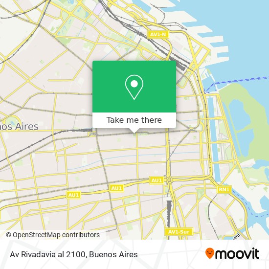 Av  Rivadavia al 2100 map