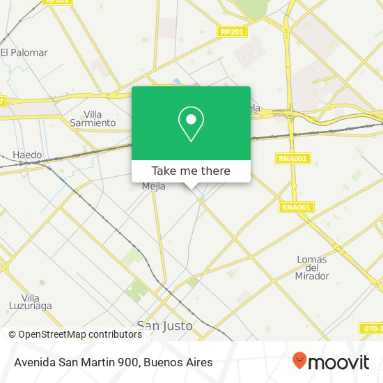 Avenida San Martin 900 map