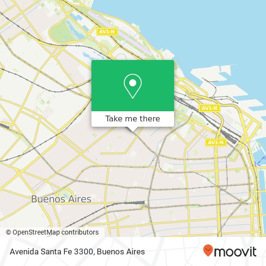 Avenida Santa Fe 3300 map