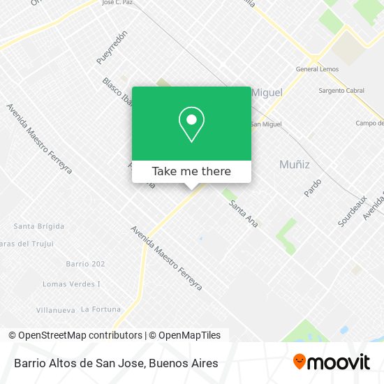 Mapa de Barrio Altos de San Jose