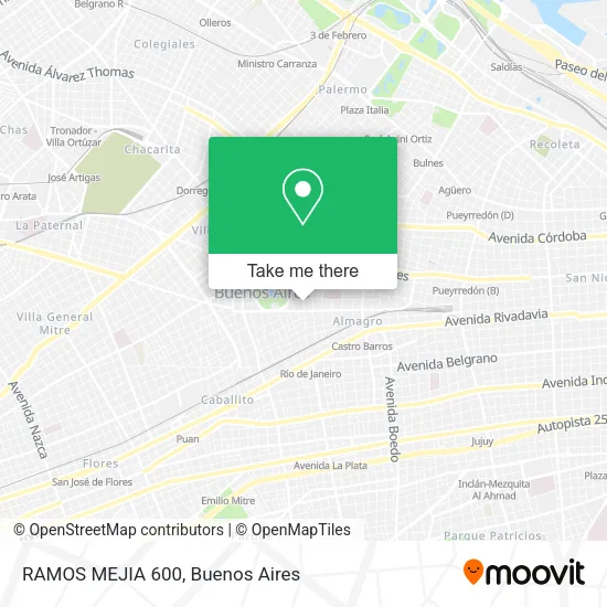 Mapa de RAMOS MEJIA 600