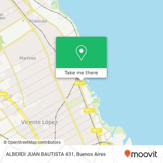 ALBERDI JUAN BAUTISTA 431 map