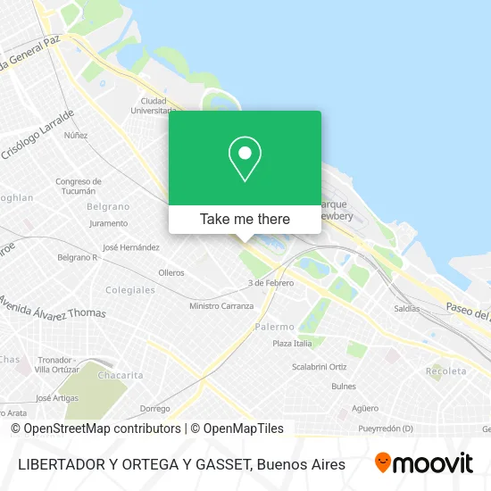 Mapa de LIBERTADOR Y ORTEGA Y GASSET