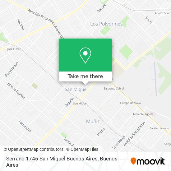 Serrano 1746  San Miguel  Buenos Aires map