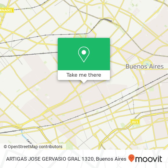 ARTIGAS  JOSE GERVASIO  GRAL  1320 map