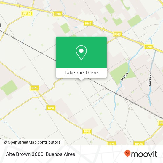 Alte  Brown 3600 map