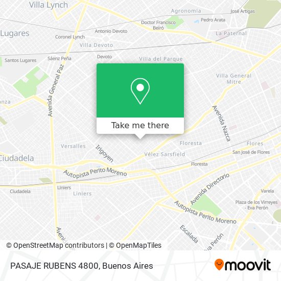 PASAJE RUBENS 4800 map