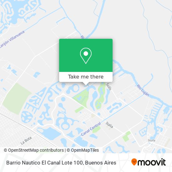Barrio Nautico El Canal  Lote 100 map