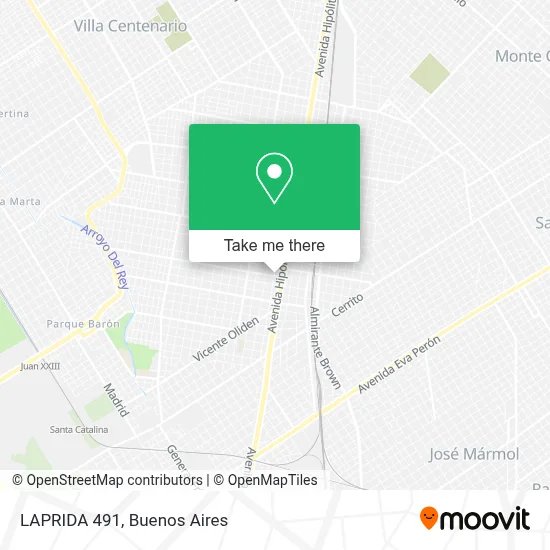 LAPRIDA 491 map