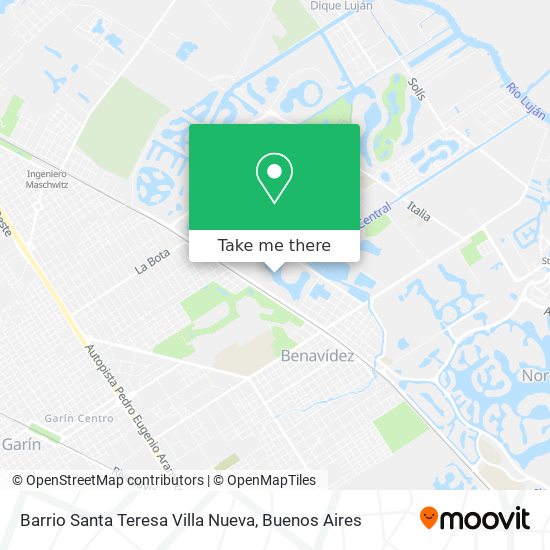Barrio Santa Teresa   Villa Nueva map
