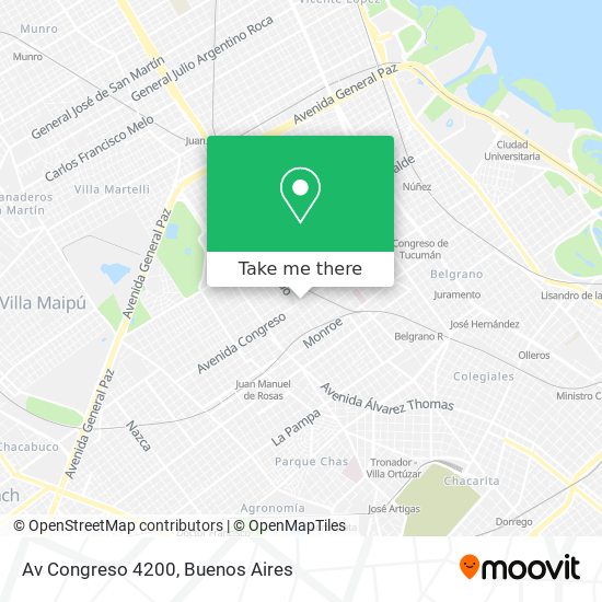 Av  Congreso 4200 map