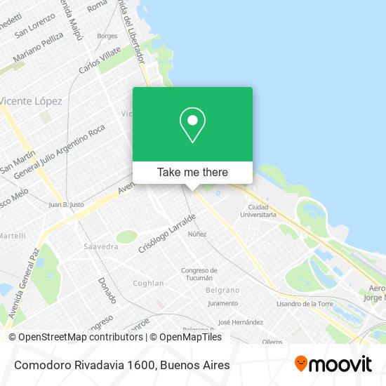 Comodoro Rivadavia  1600 map
