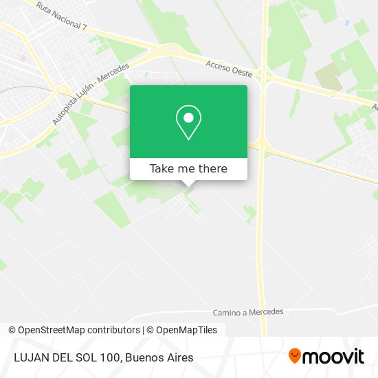 Mapa de LUJAN  DEL SOL 100