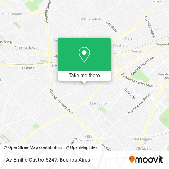 Mapa de Av  Emilio Castro 6247