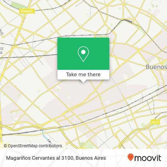 Magariños Cervantes al 3100 map