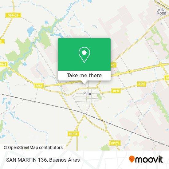 SAN MARTIN 136 map