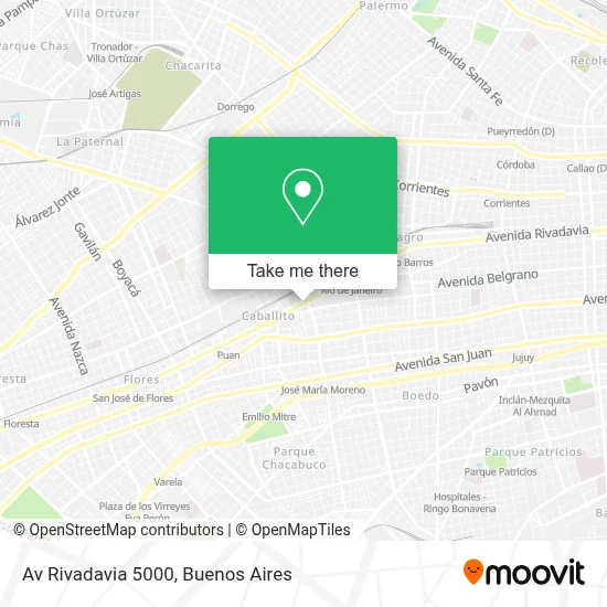 Av  Rivadavia 5000 map