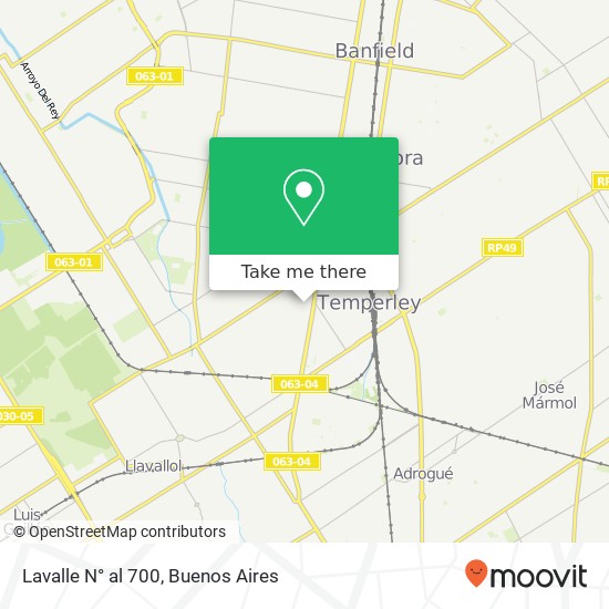 Lavalle N° al 700 map