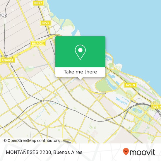 MONTAÑESES 2200 map