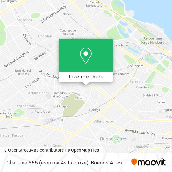 Charlone 555 (esquina Av Lacroze) map