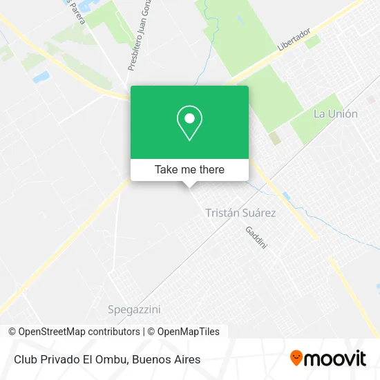 Club Privado El Ombu map