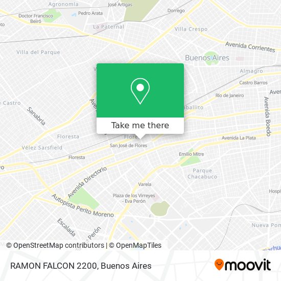 Mapa de RAMON FALCON 2200