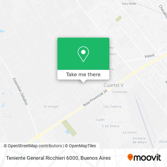 Teniente General Ricchieri 6000 map