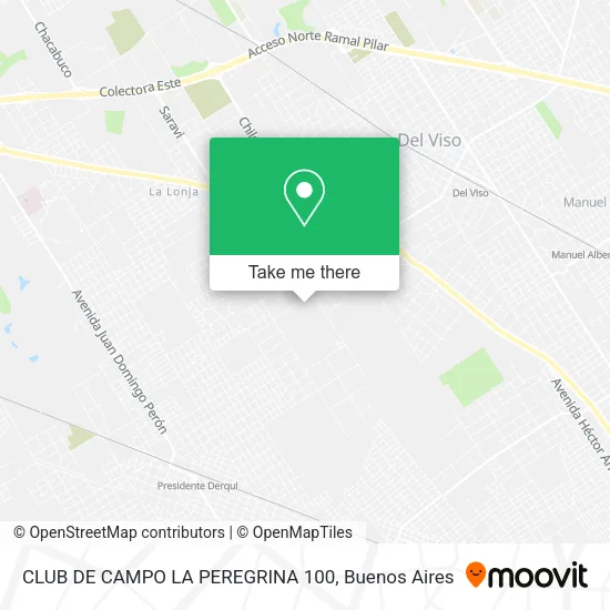 Mapa de CLUB DE CAMPO LA PEREGRINA 100
