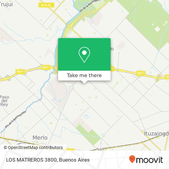 LOS MATREROS 3800 map