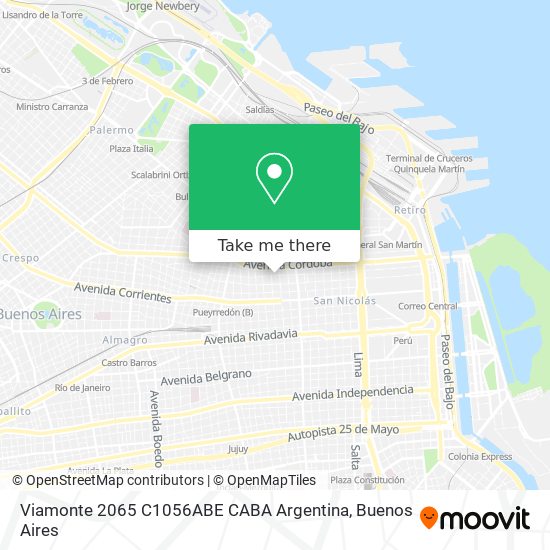 Viamonte 2065  C1056ABE CABA  Argentina map