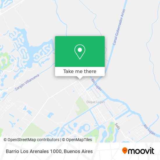Barrio Los Arenales 1000 map