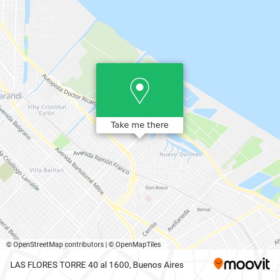 Mapa de LAS FLORES   TORRE 40 al 1600