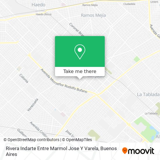 Rivera Indarte Entre Marmol  Jose Y Varela map